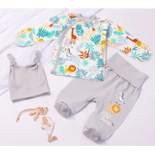 Комплект 3 ед. RoyalBaby Зебры и жирафики р.56, 0-3 мес Комплект 3 ед. RoyalBaby Зебры и жирафики р.56, 0-3 мес