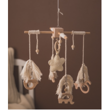 Музыкальный Эко мобиль-каруселька для кроватки Звездочка (Ручная работа)