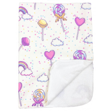 Непромокаемая пеленка многоразовая Конфеты - #17 90х60 см