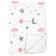 Непромокаемая пеленка многоразовая Луна и розовые звездочки - #18 Непромокаемая пеленка многоразовая Луна и розовые звездочки - #18