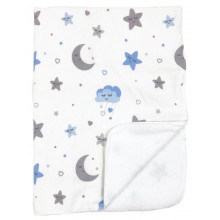 Непромокаемая пеленка многоразовая Луна и синие звездочки - #21 Непромокаемая пеленка многоразовая Луна и синие звездочки - #21