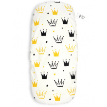Простынь на резинке в коляску Желтые Короны арт. КЛ-5