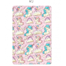 Простынь на резинке в детскую кроватку Единороги арт. СТ-1