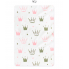Простынь на резинке в детскую кроватку Розовые Короны арт.СТ-6
