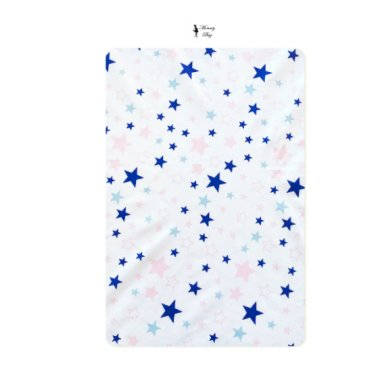 Простынь на резинке в детскую кроватку Звездочки арт.СТ-9