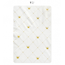 Простынь на резинке в детскую кроватку Золотые короны №7 Простынь на резинке в детскую кроватку Золотые короны №7