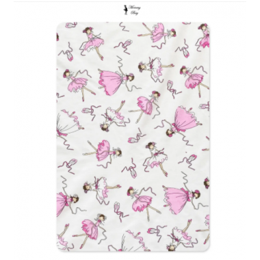 Простынь на резинке в детскую кроватку Балерины арт.СТ-11