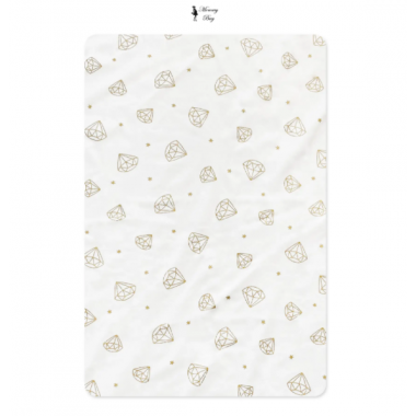 Простынь на резинке в детскую кроватку Бриллианты арт.СТ-13