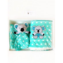 Одеяло-плед двухстороннее Minky Коала BabyOno + игрушка