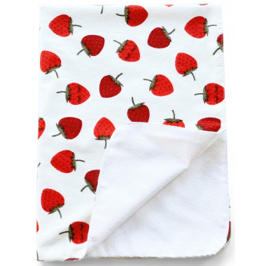 Непромокаемая пеленка многоразовая Клубнички - #13 90х60см