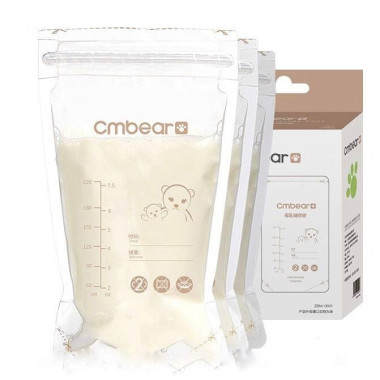 Пакеты для хранения грудного молока Мишка 220 мл, 30 шт