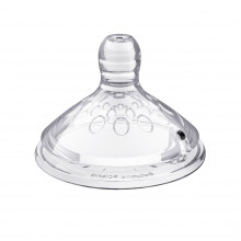 Соска ортодонтическая силик., BabyOno, антиколиковая, M сред. поток, 3+ мес, 1 шт