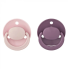 Пустышка (круглая) Baby-Nova латексная розово-сиреневая 0-24 месяцев, 2шт.