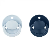 Пустышка (круглая) Baby-Nova латексная голубо-синяя 0-24 месяцев, 2шт.