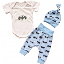 Комплект 3 ед. RoyalBaby Бэтмен р.62, 0-6 мес