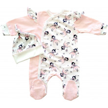 Человечек с шапочкой RoyalBaby Фея (Кулир) р.56, 0-3 мес Человечек с шапочкой RoyalBaby Фея (Кулир) р.56, 0-3 мес