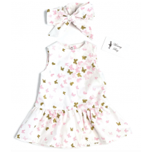 Платье с афробантом RoyalBaby Бабочки р.62, 0-6 мес Платье с афробантом RoyalBaby Бабочки р.62, 0-6 мес