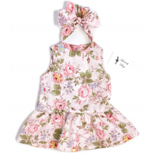 Платье с афробантом RoyalBaby Пионы р.62, 0-6 мес Платье с афробантом RoyalBaby Пионы р.62, 0-6 мес