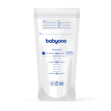 Пакеты для хранения грудного молока BabyOno Natural Nursing 350 мл, 20 шт