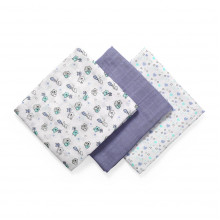 Бамбуковые органические пеленки BabyOno 3 шт. Мишки