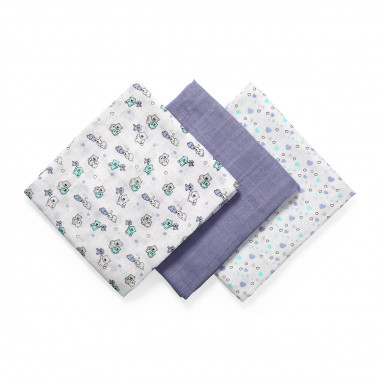 Бамбуковые органические пеленки BabyOno 3 шт. Мишки