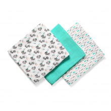 Бамбуковые органические пеленки BabyOno 3 шт. Енотики