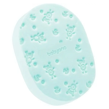 Губка мягкая, мочалка для купания BabyOno (Мятная)