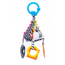 Подвеска с прорезывателем Развивающая пирамидка Balibazoo (Высота 18 см)