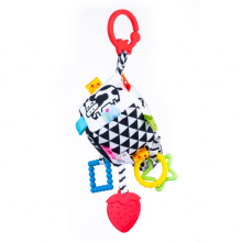Подвеска с прорезывателем Развивающий куб Balibazoo (Высота 22 см) Подвеска с прорезывателем Развивающий куб Balibazoo (Высота 22 см)