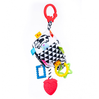 Подвеска с прорезывателем Развивающий куб Balibazoo (Высота 22 см)
