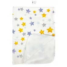 Непромокаемая пеленка многоразовая Звездочки желтые - #14 Непромокаемая пеленка многоразовая Звездочки желтые - #14