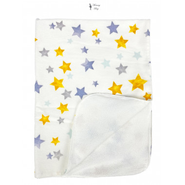 Непромокаемая пеленка многоразовая Звездочки желтые - #14