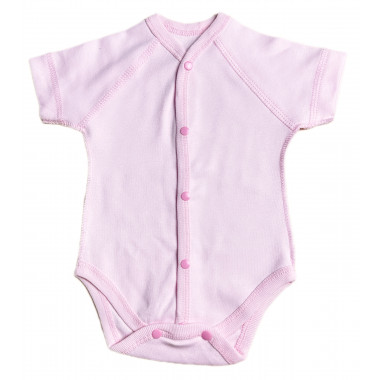 Боди RoyalBaby Пудровый (интерлок) р.56  (0-3 мес)