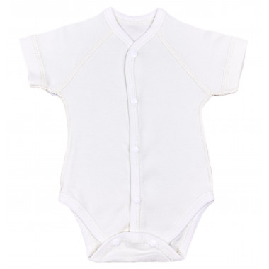 Боди RoyalBaby Молочный (интерлок) р.56  (0-3 мес)
