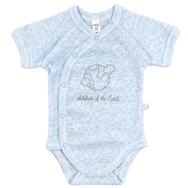 Боди RoyalBaby Children of the Earth, голубой (ажур) р.62