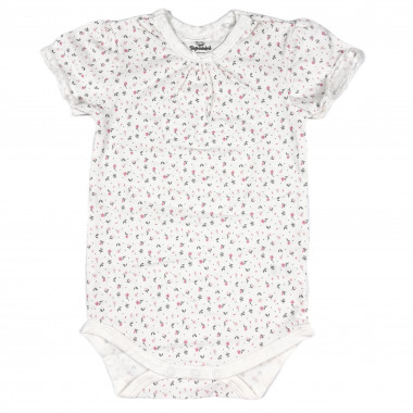 Боди Topomini Молочный с цветочками р.86-92 (12-24 мес)