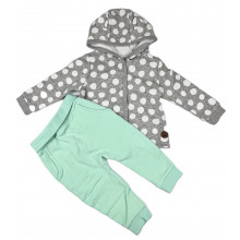 Комплект Topomini 2 ед. Серый с лосинами (трехнитка) р.80-86 (18-24 мес)