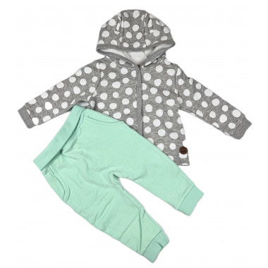 Комплект Topomini 2 ед. Серый с лосинами (трехнитка) р.80-86 (18-24 мес)