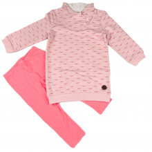 Комплект Topomini 2 ед. Розовый с лосинами (трехнитка) р.80-86 (18-24 мес)