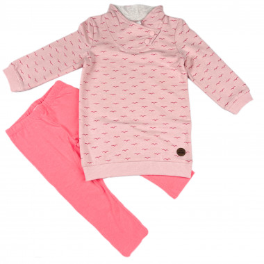 Комплект Topomini 2 ед. Розовый с лосинами (трехнитка) р.80-86 (18-24 мес)