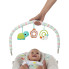 Кресло-шезлонг Bright Starts Happy Safari Bouncer Сафари серое