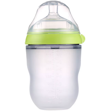 Бутылочка антиколиковая для кормления Mommy Bag силиконовая, Мятная, 250 мл