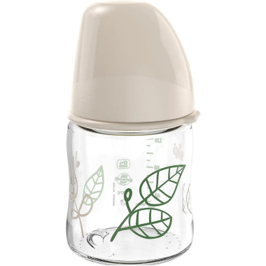 Бутылочка антиколиковая Nip GREEN “Вишенка”, Бежевая, латекс, 150 мл