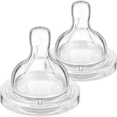 Соска силиконовая Philips AVENT Анти-Колик, средний поток, от 3 мес., 2 шт.