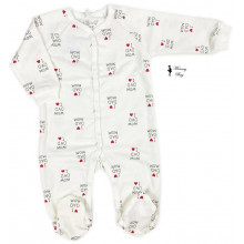 Человечек RoyalBaby Я люблю папу и маму р.62, 0-6 мес