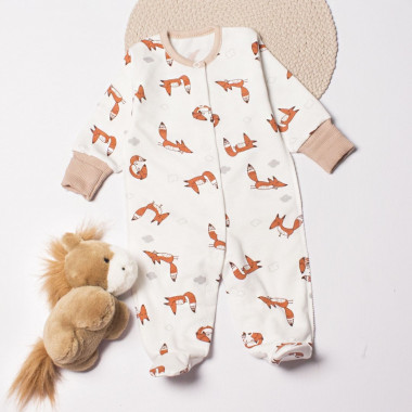 Человечек RoyalBaby Лисички (байка) р.56, 0-3 мес