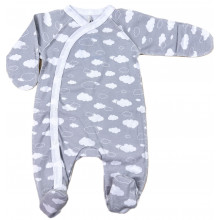 Человечек RoyalBaby Облачки (интерлок) р.56, 0-3 мес