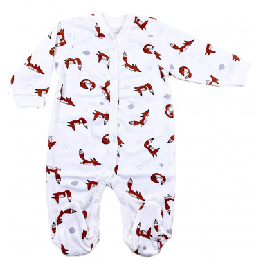 Человечек RoyalBaby Лисички (интерлок) р.68, 3-9 мес