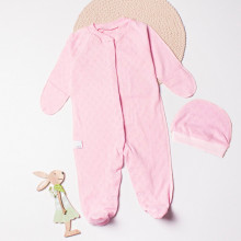 Человечек с шапочкой RoyalBaby Ажур Розовый 56см Человечек с шапочкой RoyalBaby Ажур Розовый 56см