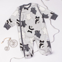 Человечек RoyalBaby Панды (интерлок) р.56, 0-3 мес Человечек RoyalBaby Панды (интерлок) р.56, 0-3 мес